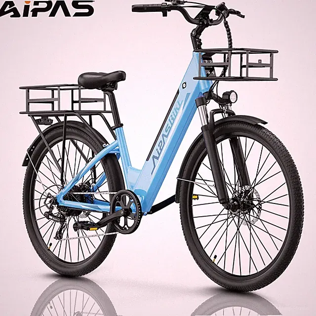 City Electric Bike 26" Tire 1100W 48V 12.8AH Adult eBike 20MPH to 28MPH