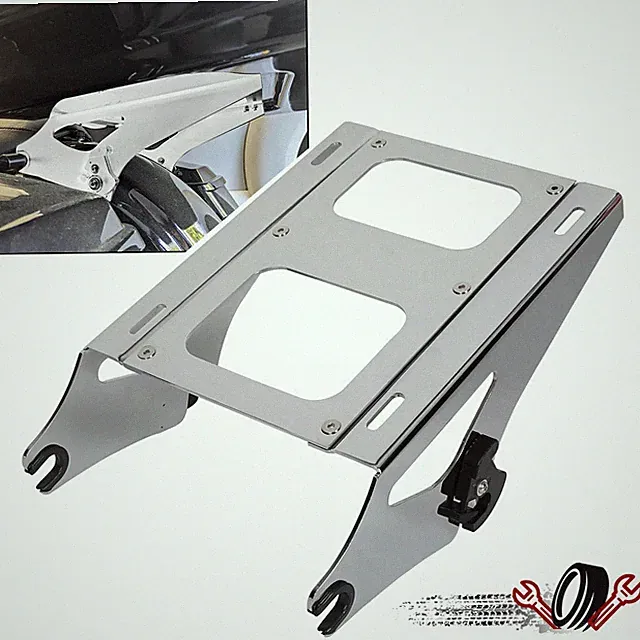 Detachable Mount Luggage Rack Trunk Pack For Harley Touring Road King 2014-2026