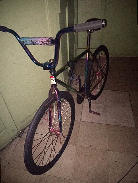 Fixed Gear Oil Slick Bike Complete